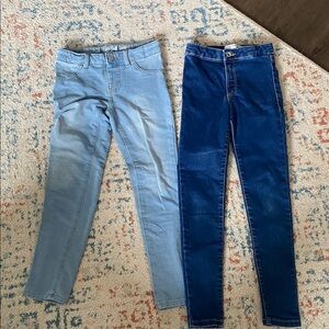 Lot of 2 Kids skinny jeans size 8 from Zara and Old Navy